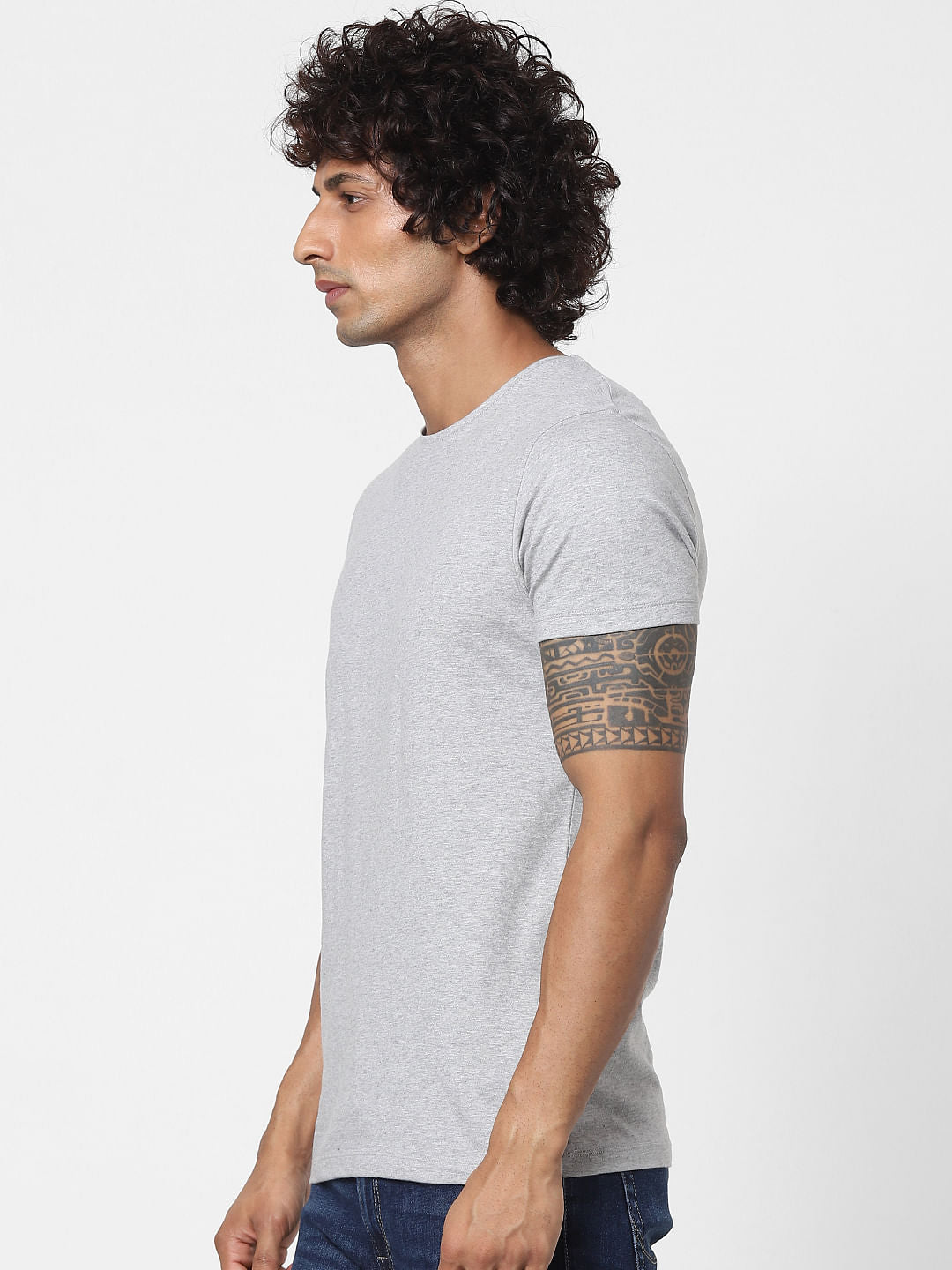 Grey Crew Neck T-shirt