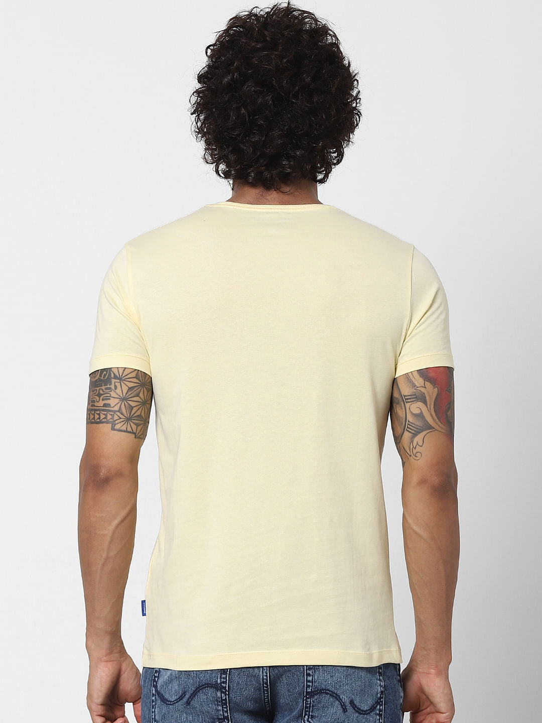 Yellow Crew Neck T-shirt