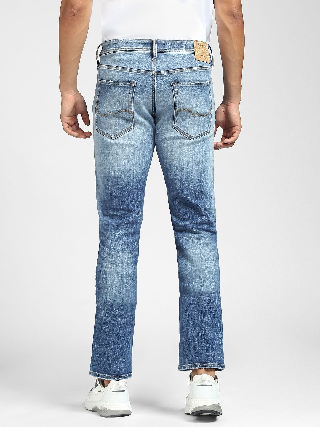 Blue Low Rise Glenn Slim Fit Jeans