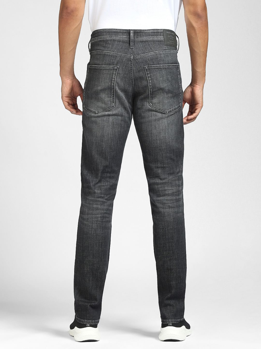 Black Low Rise Ben Ripped Skinny Jeans