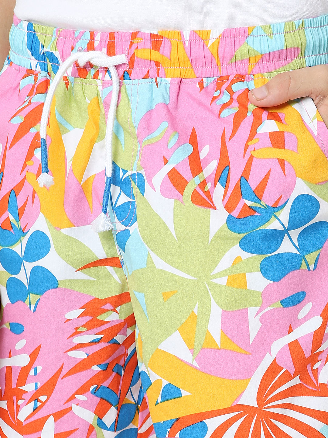 BOYS Pink Printed Co-ord Set Shorts