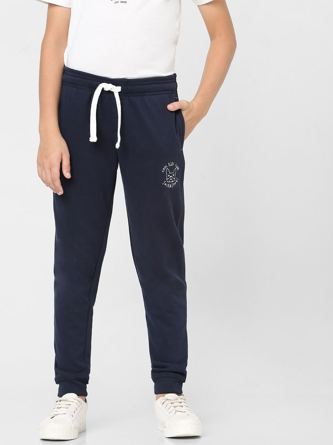 Boys Blue Mid Rise Sweatpants