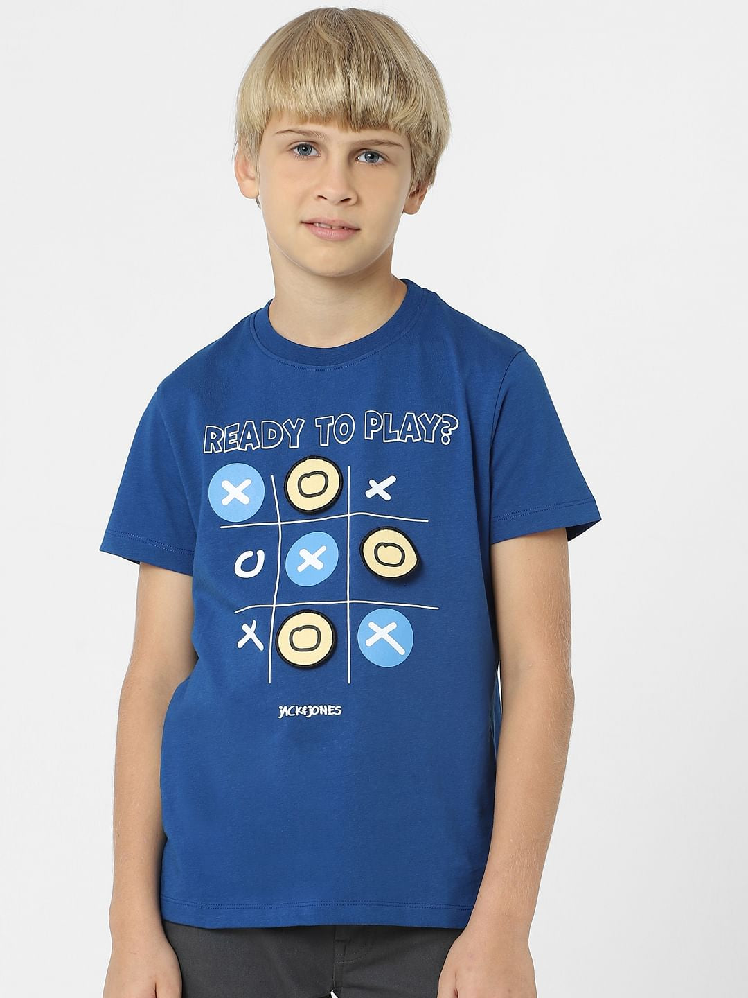 BOYS Blue Graphic Print T-shirt