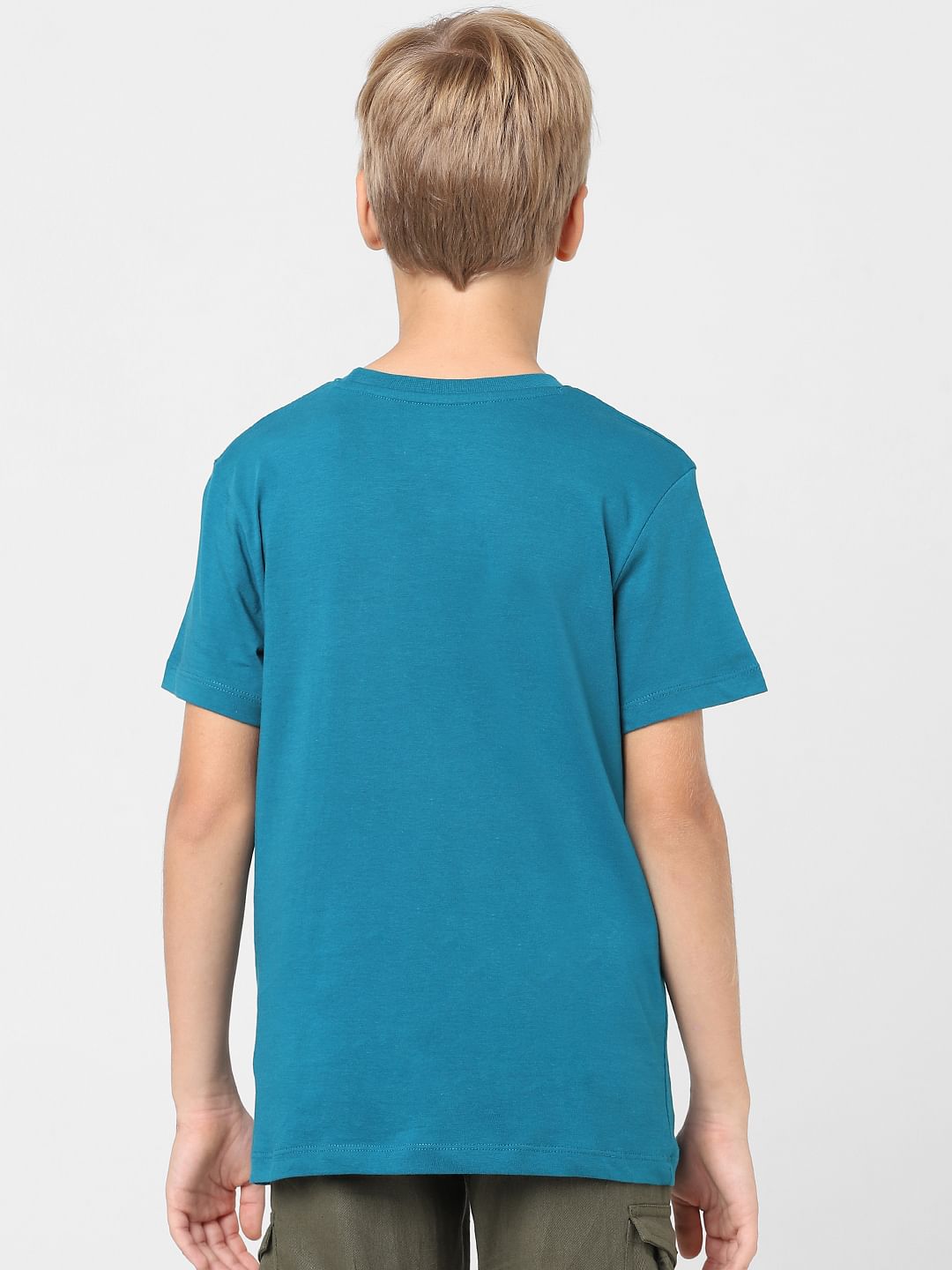 Boys Blue Graphic Print T-shirt