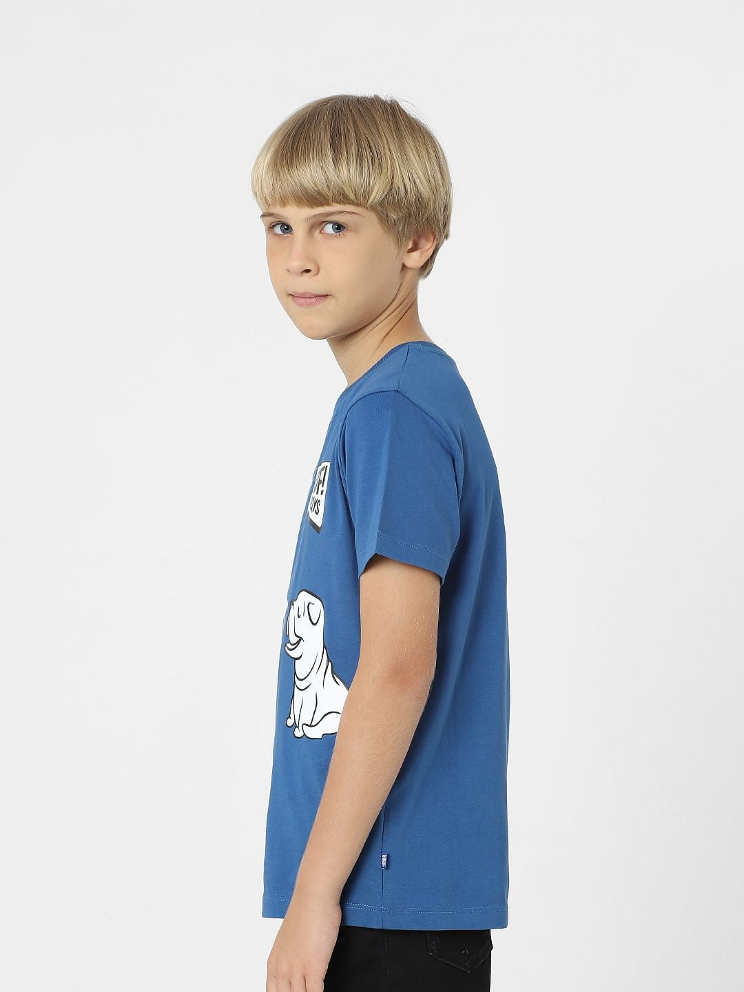 BOYS Blue Graphic Print T-shirt