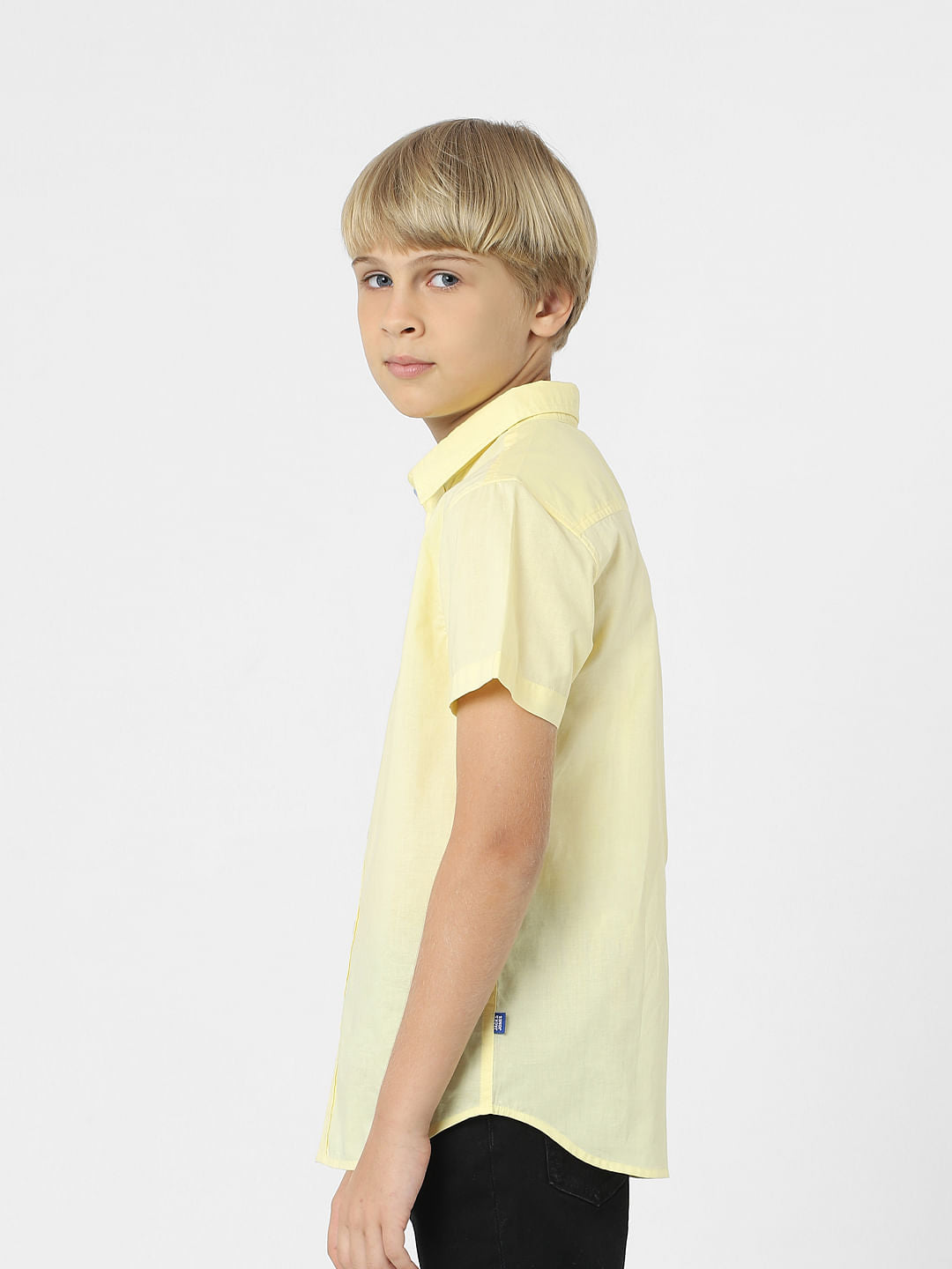 BOYS Yellow Short Sleeves Shirt