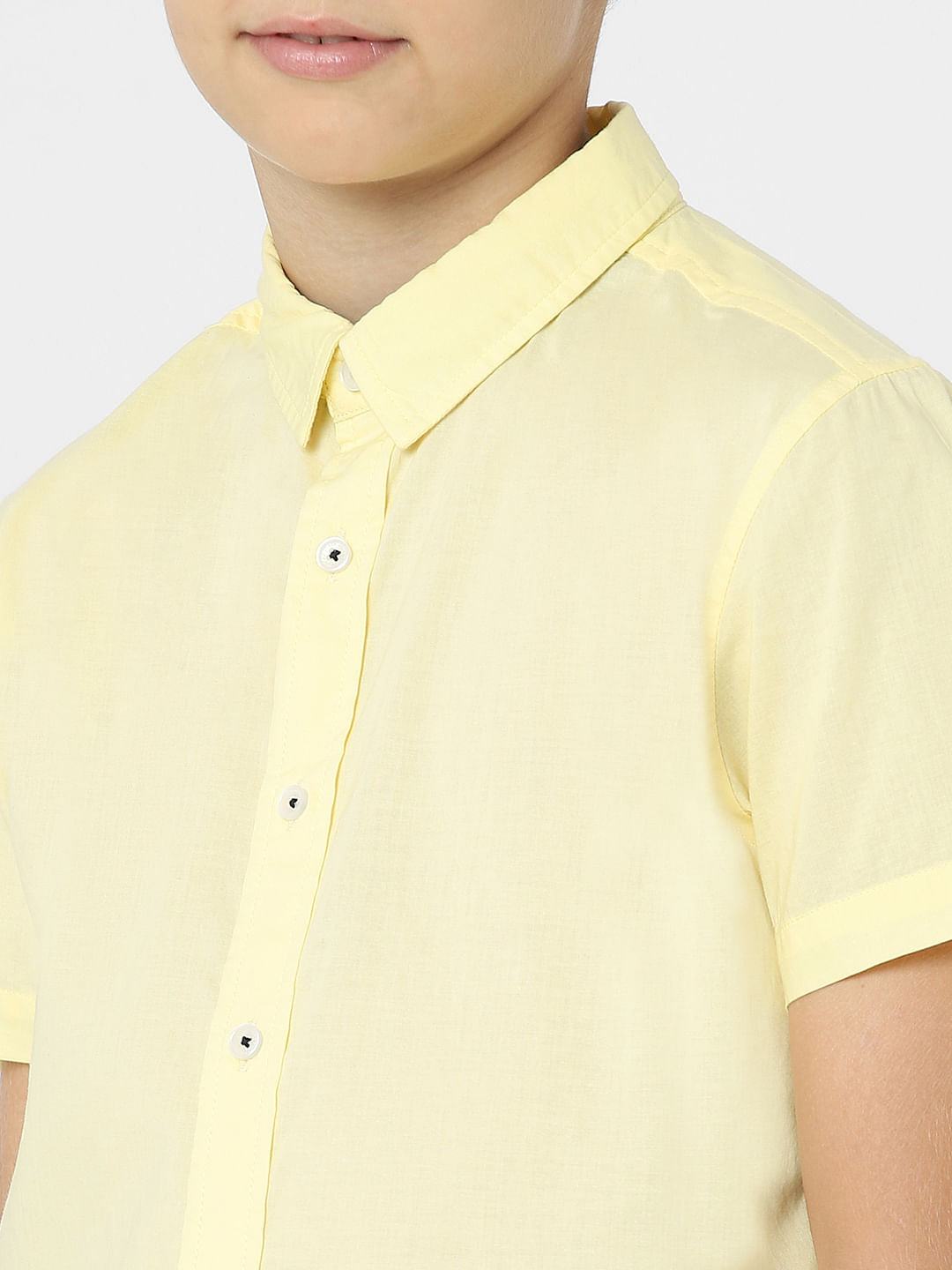 BOYS Yellow Short Sleeves Shirt