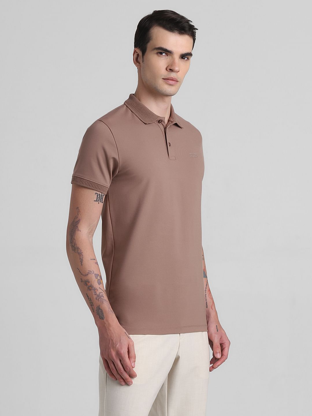 Brown Polo T-shirt
