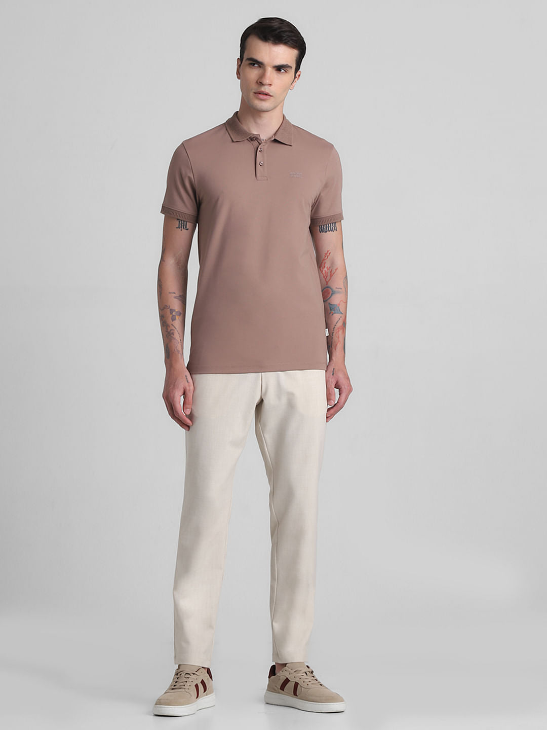Brown Polo T-shirt