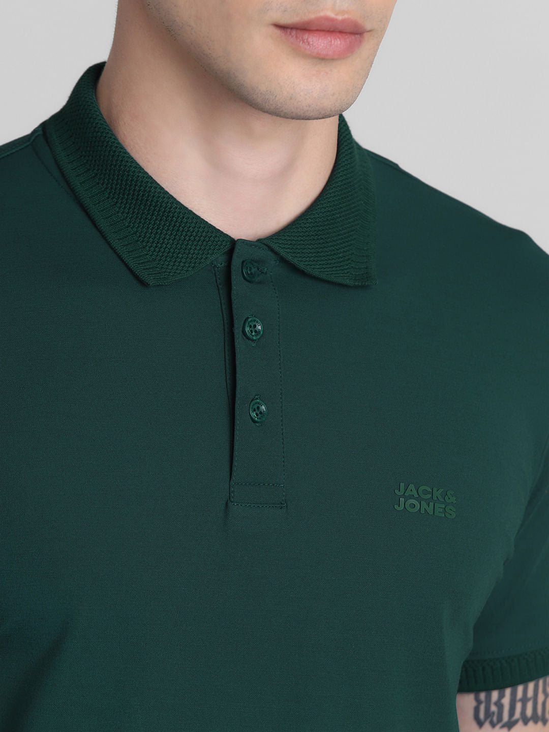Dark Green Polo T-shirt