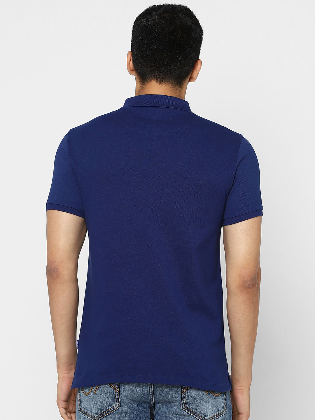 Blue Polo Neck T-shirt