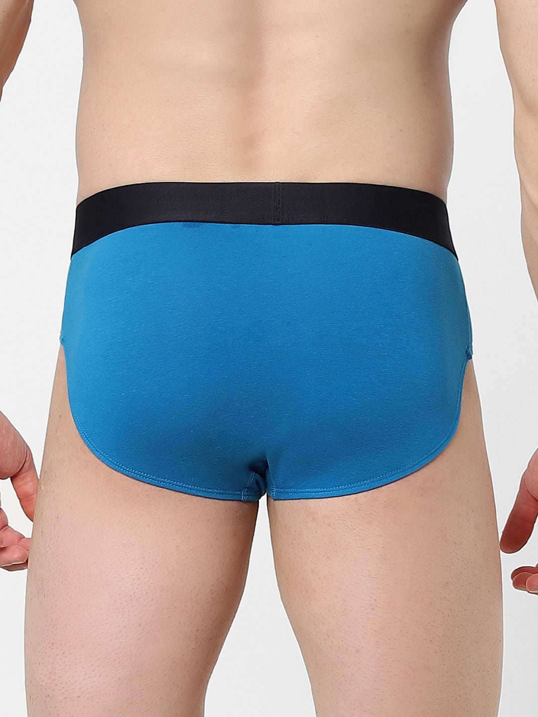 Blue Logo Print Briefs