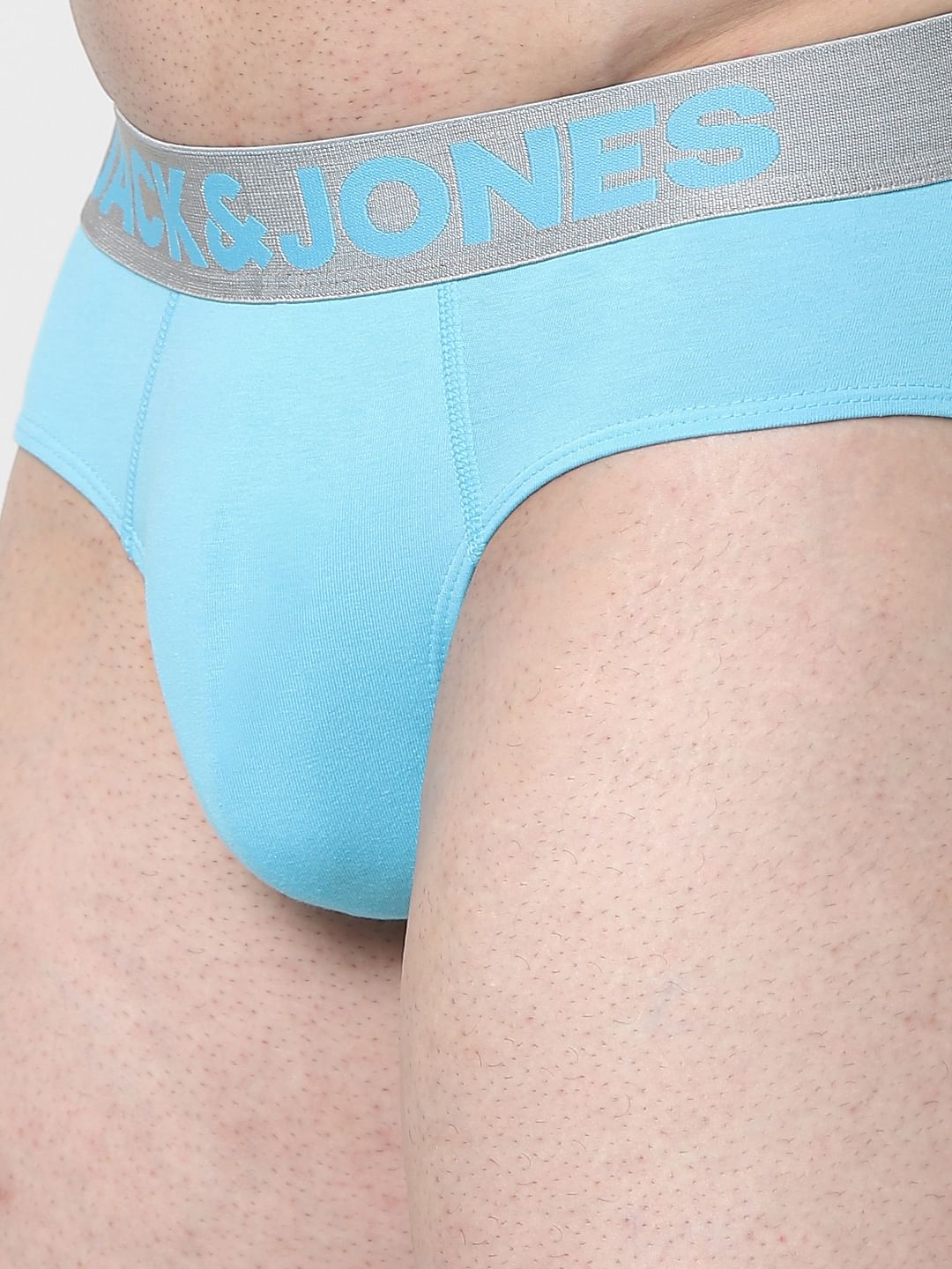 Blue Logo Print Briefs