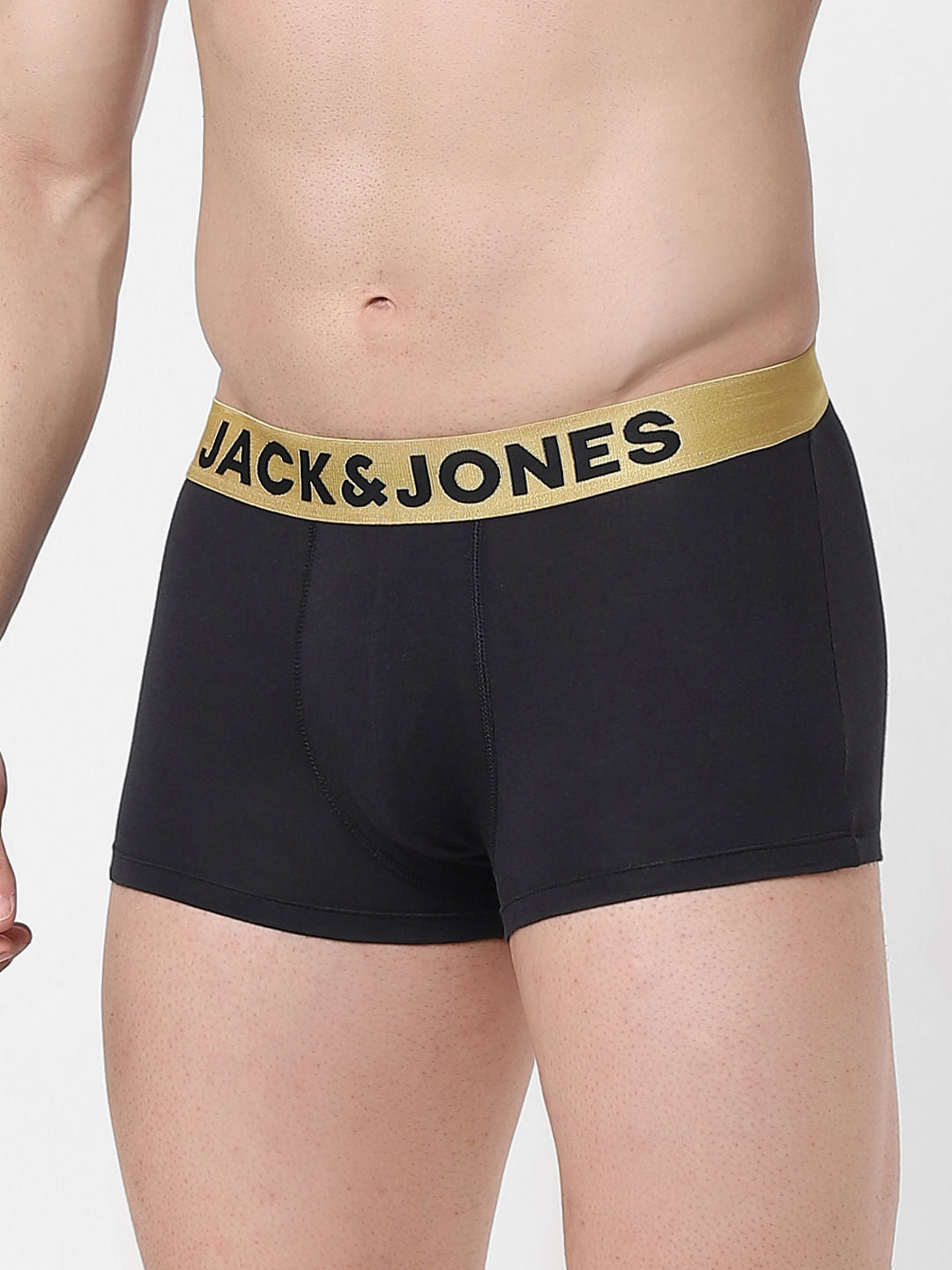 Black Logo Print Trunks