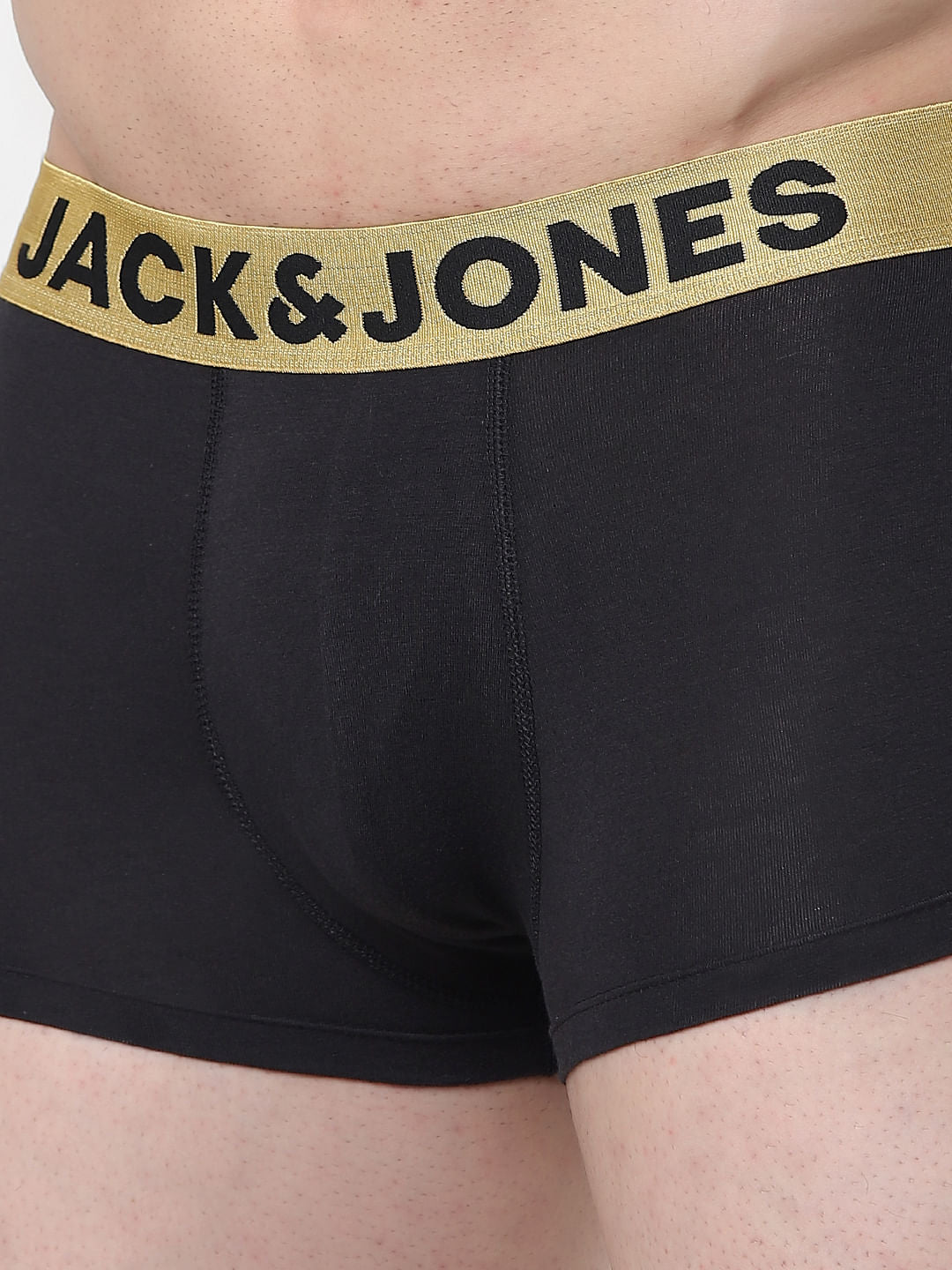 Black Logo Print Trunks