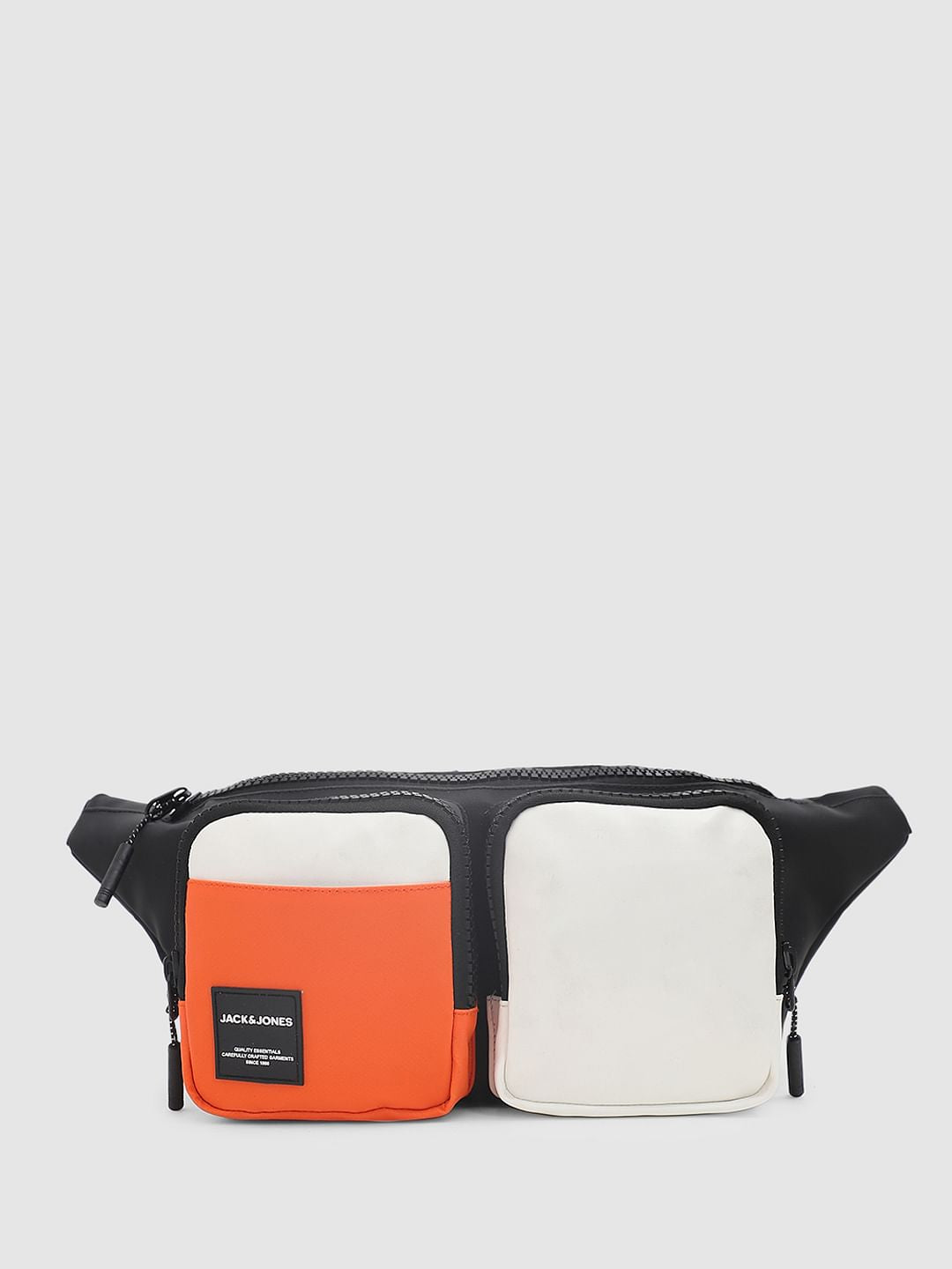 Black Colourblocked Chestpack