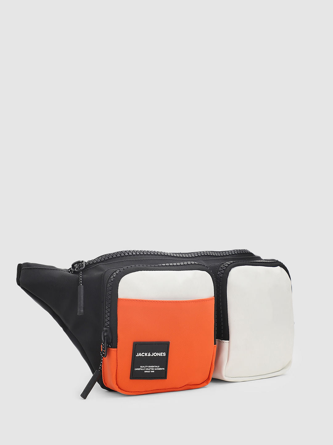 Black Colourblocked Chestpack
