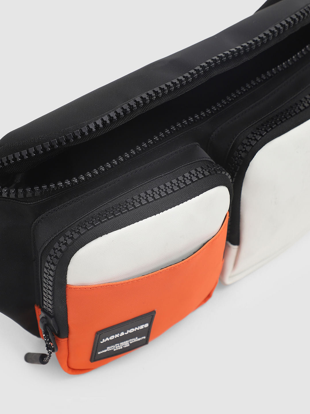 Black Colourblocked Chestpack