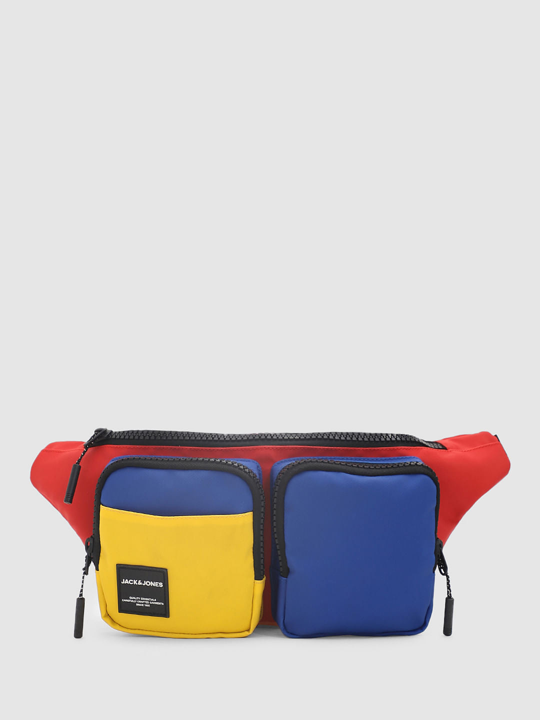 Red Colourblocked Chestpack