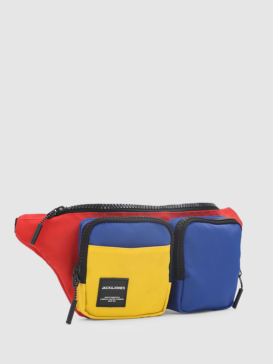 Red Colourblocked Chestpack