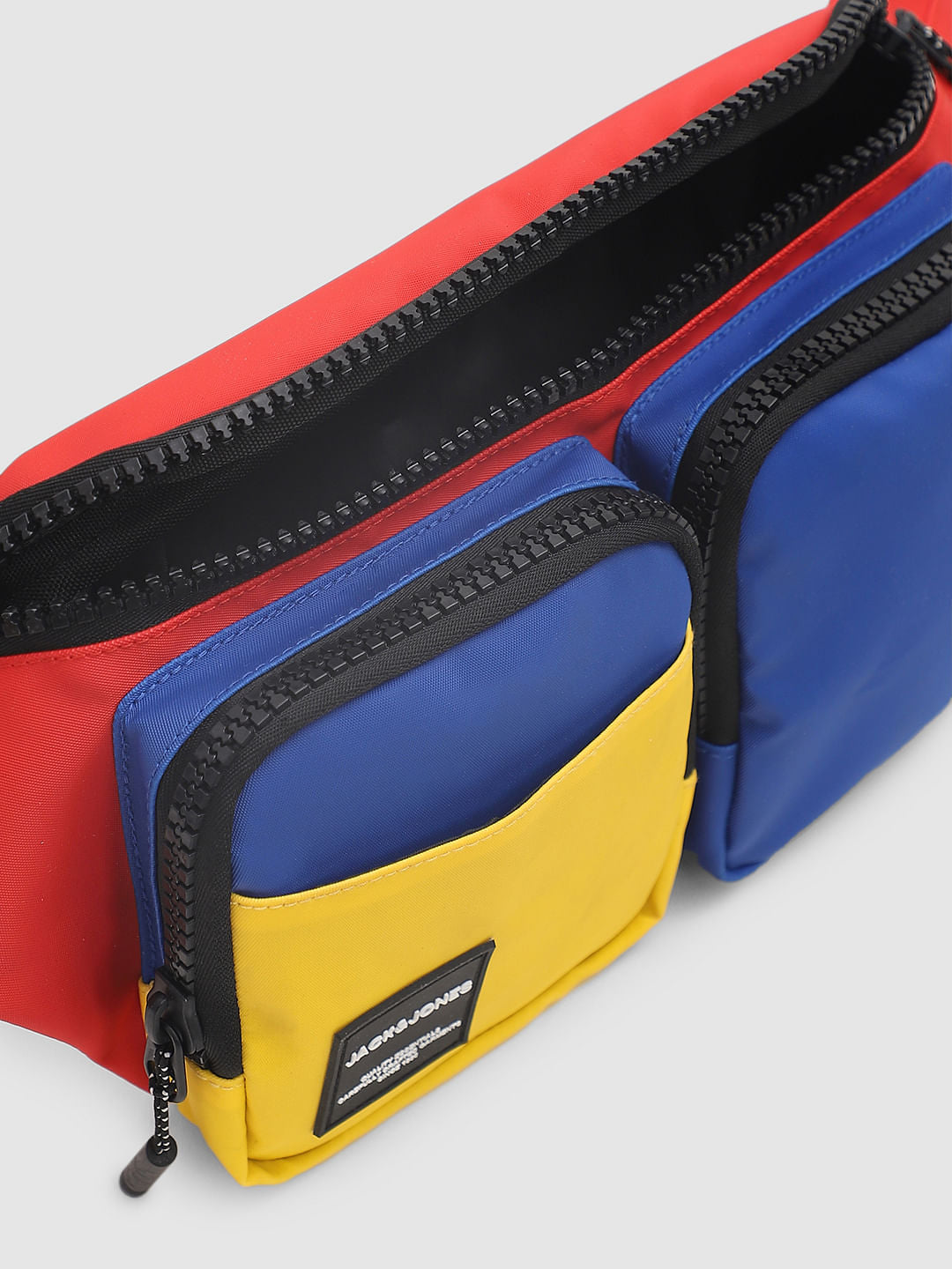 Red Colourblocked Chestpack