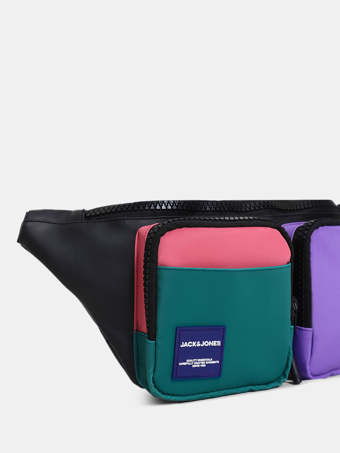 Black Colourblocked Chestpack