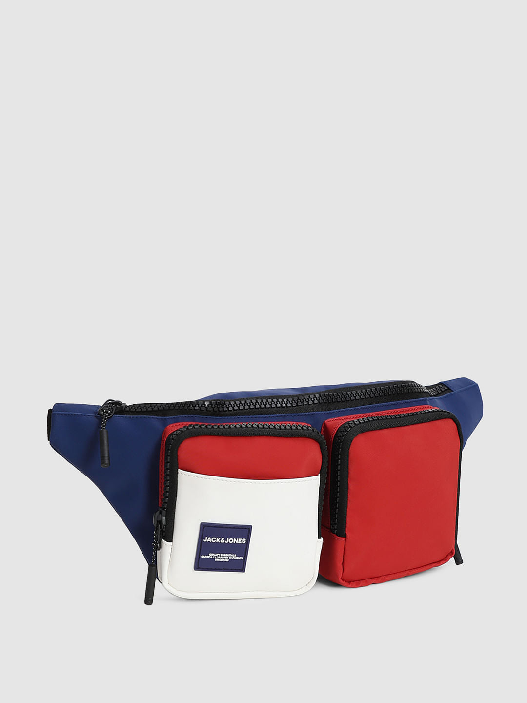 Blue Colourblocked Chestpack