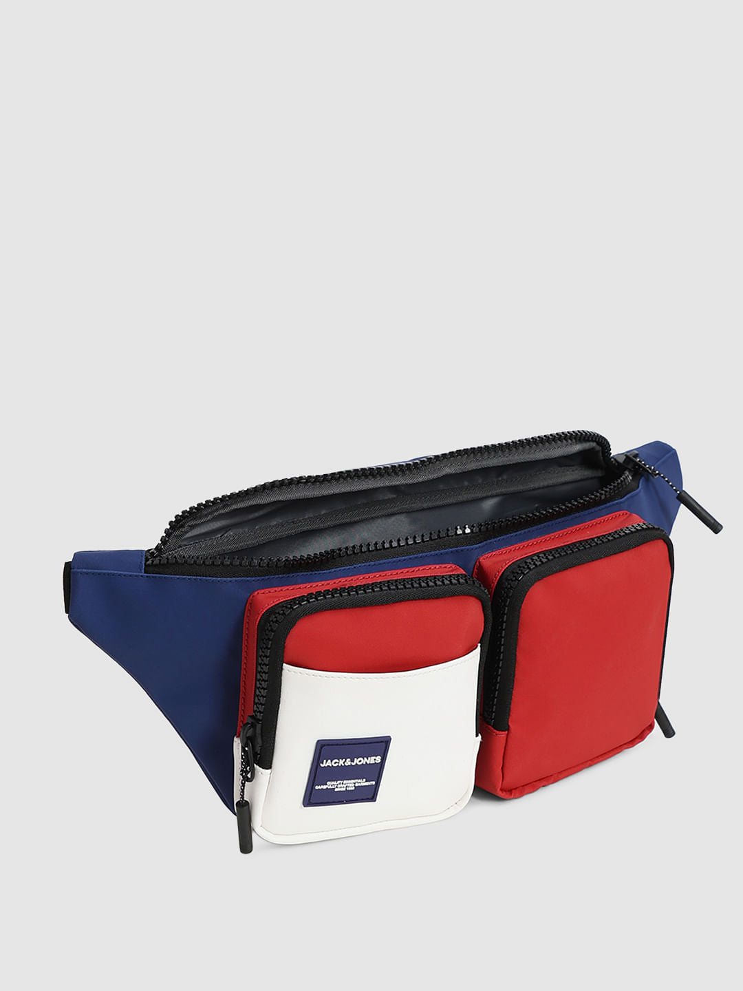 Blue Colourblocked Chestpack