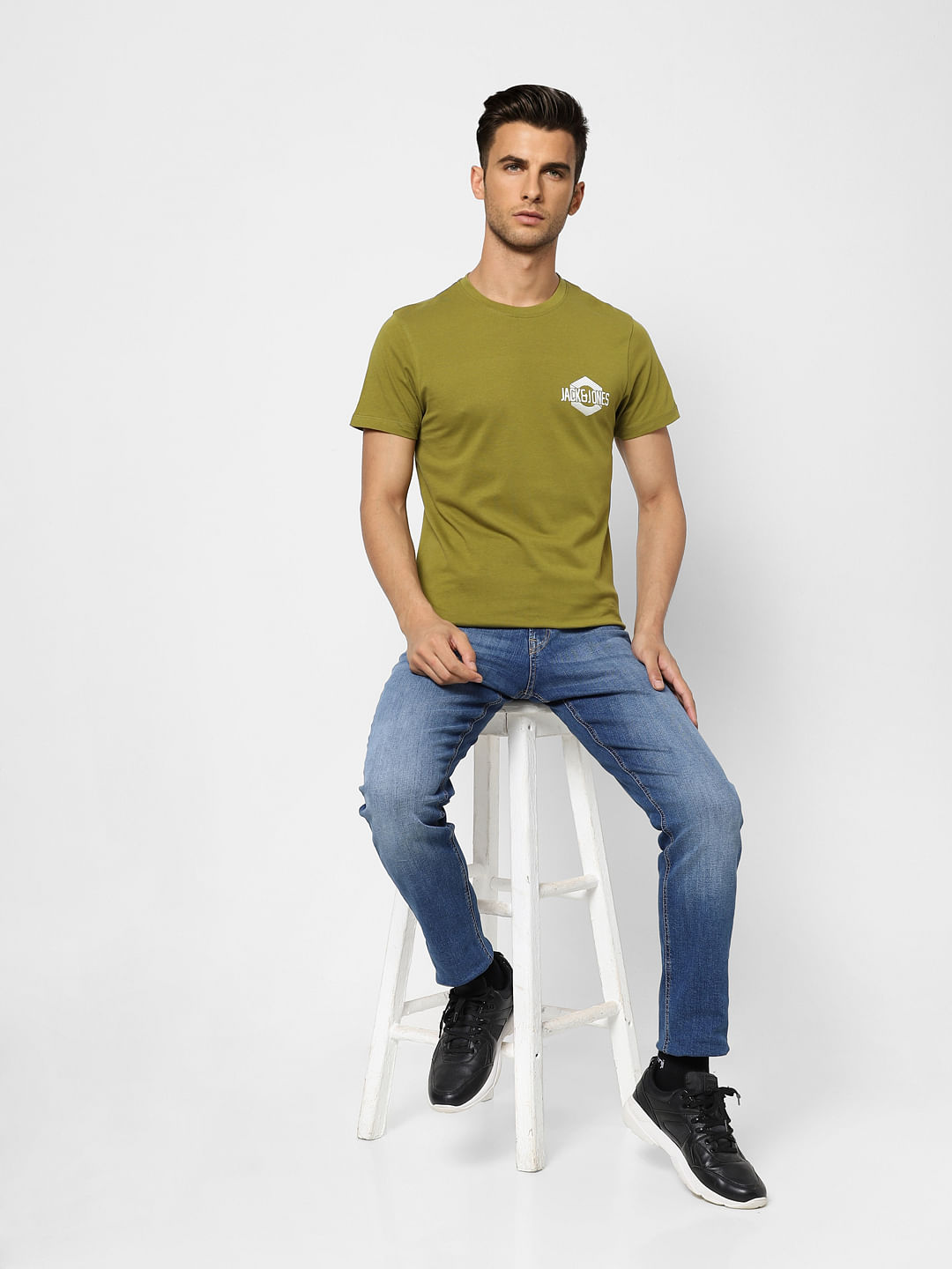 Green Crew Neck T-shirt