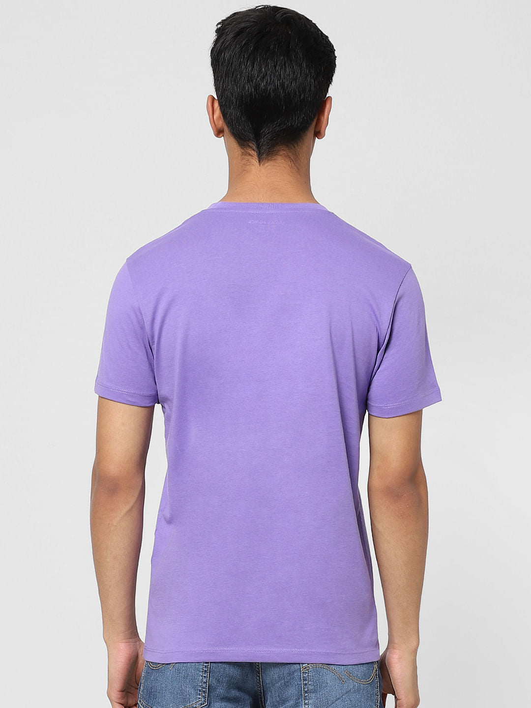 Purple Crew Neck T-shirt