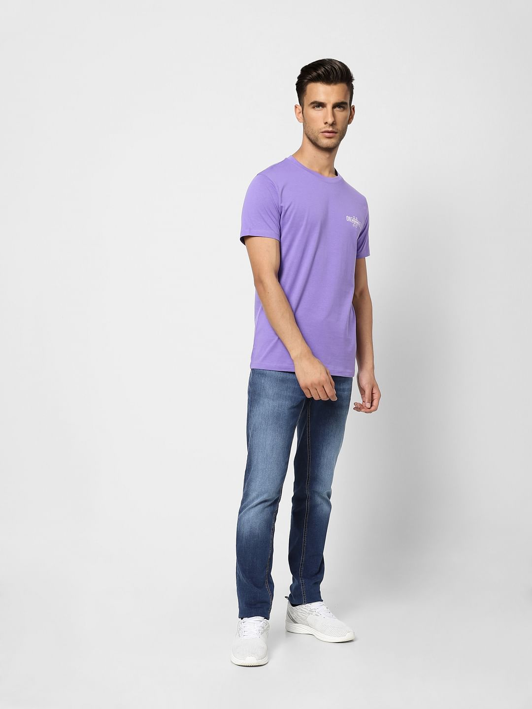 Purple Crew Neck T-shirt