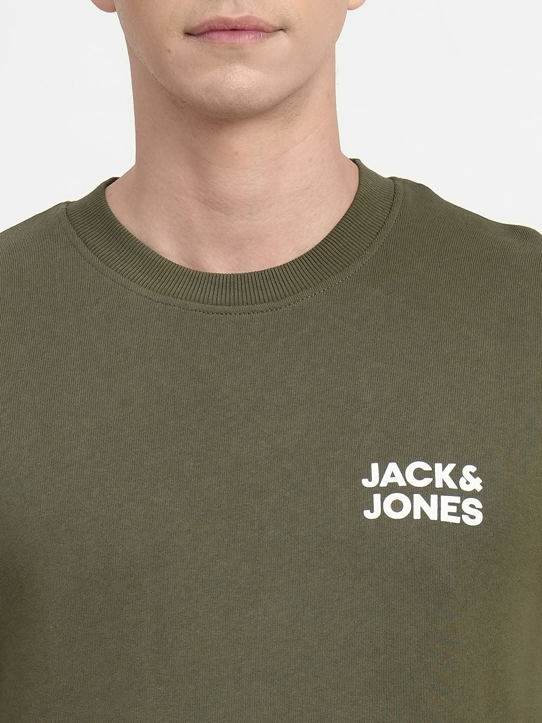 Olive Logo Print Sweatshirt