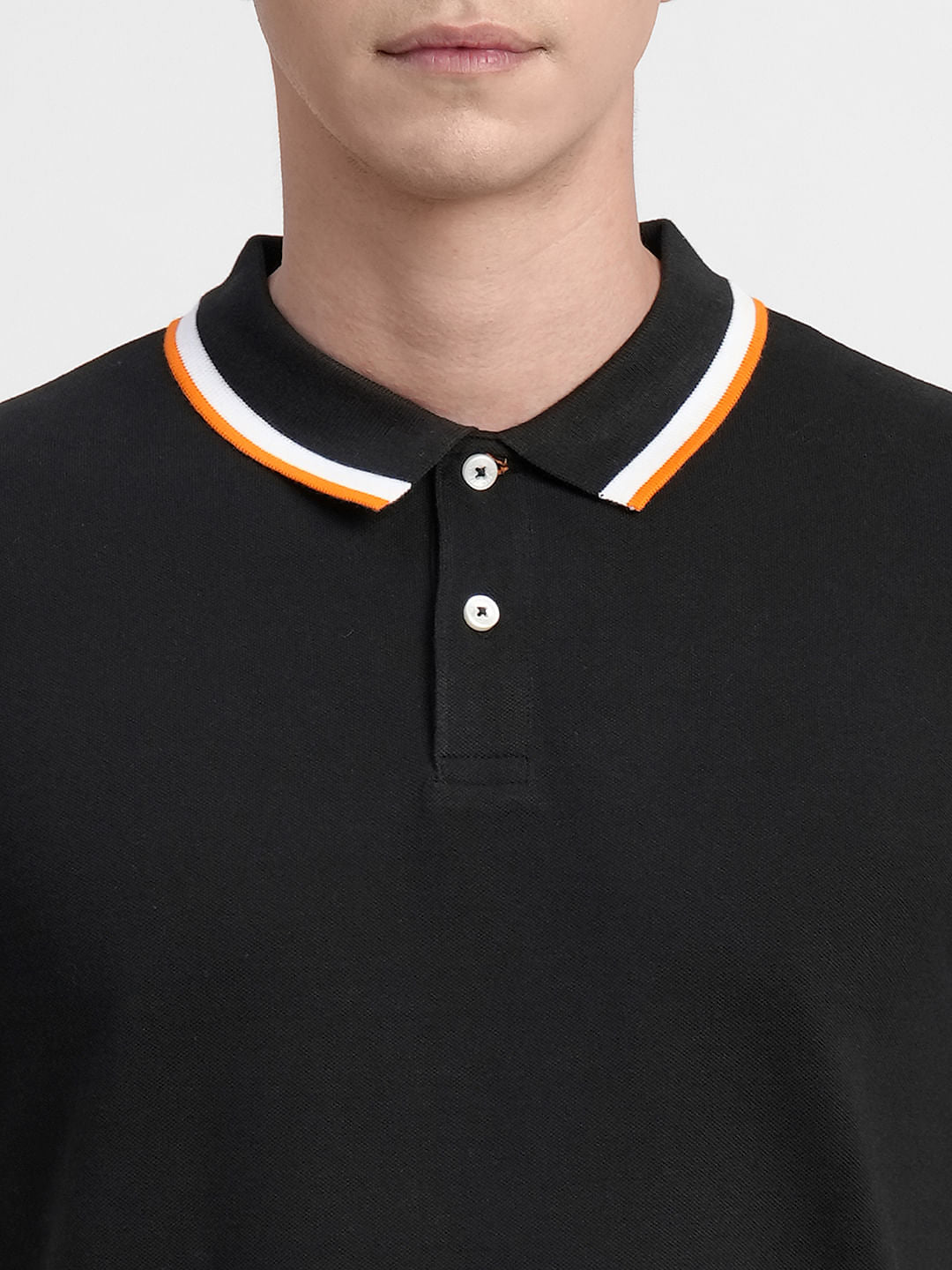 Black Polo Neck T-shirt