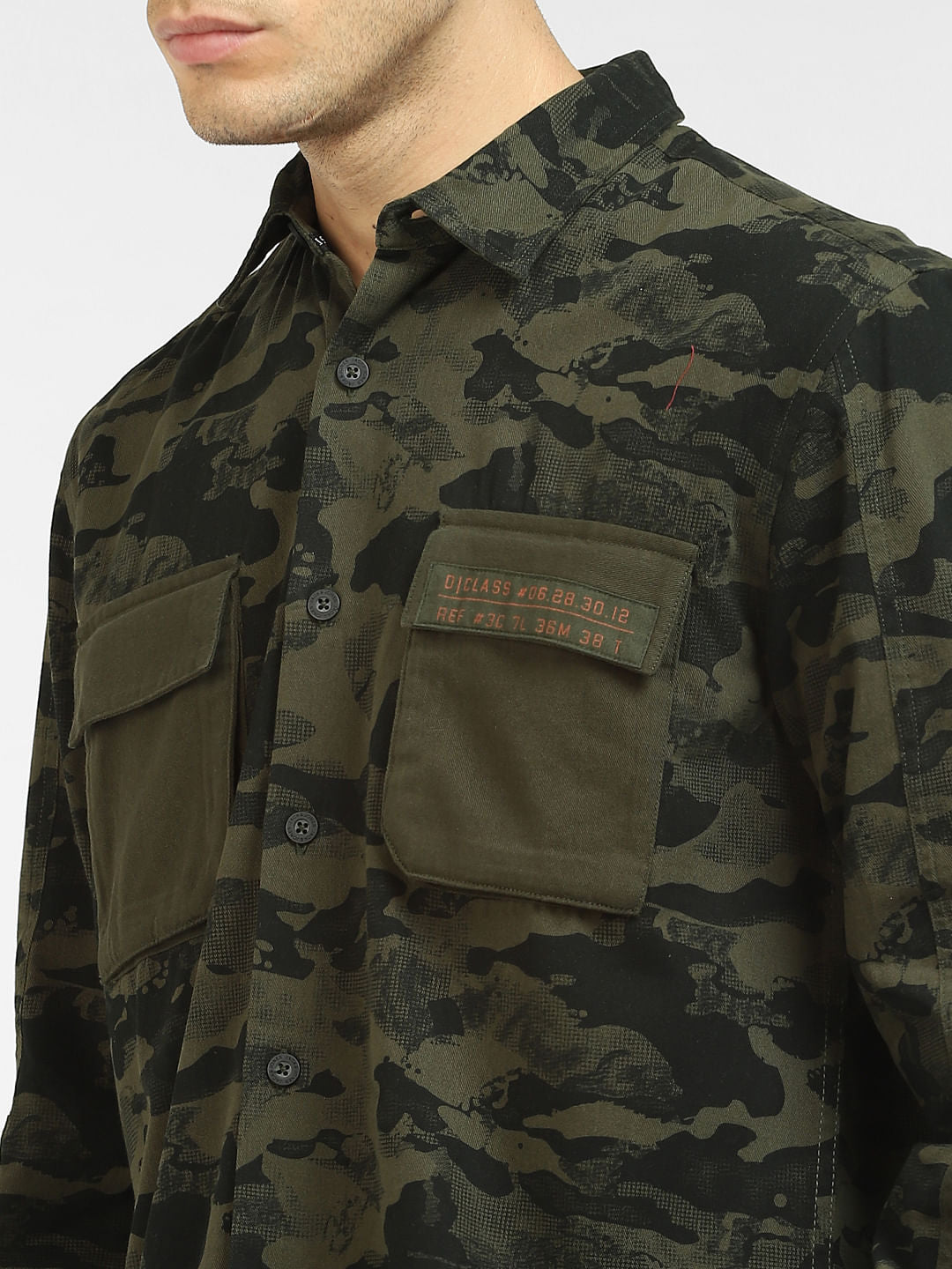 Green Camo Full Sleeves Shirt