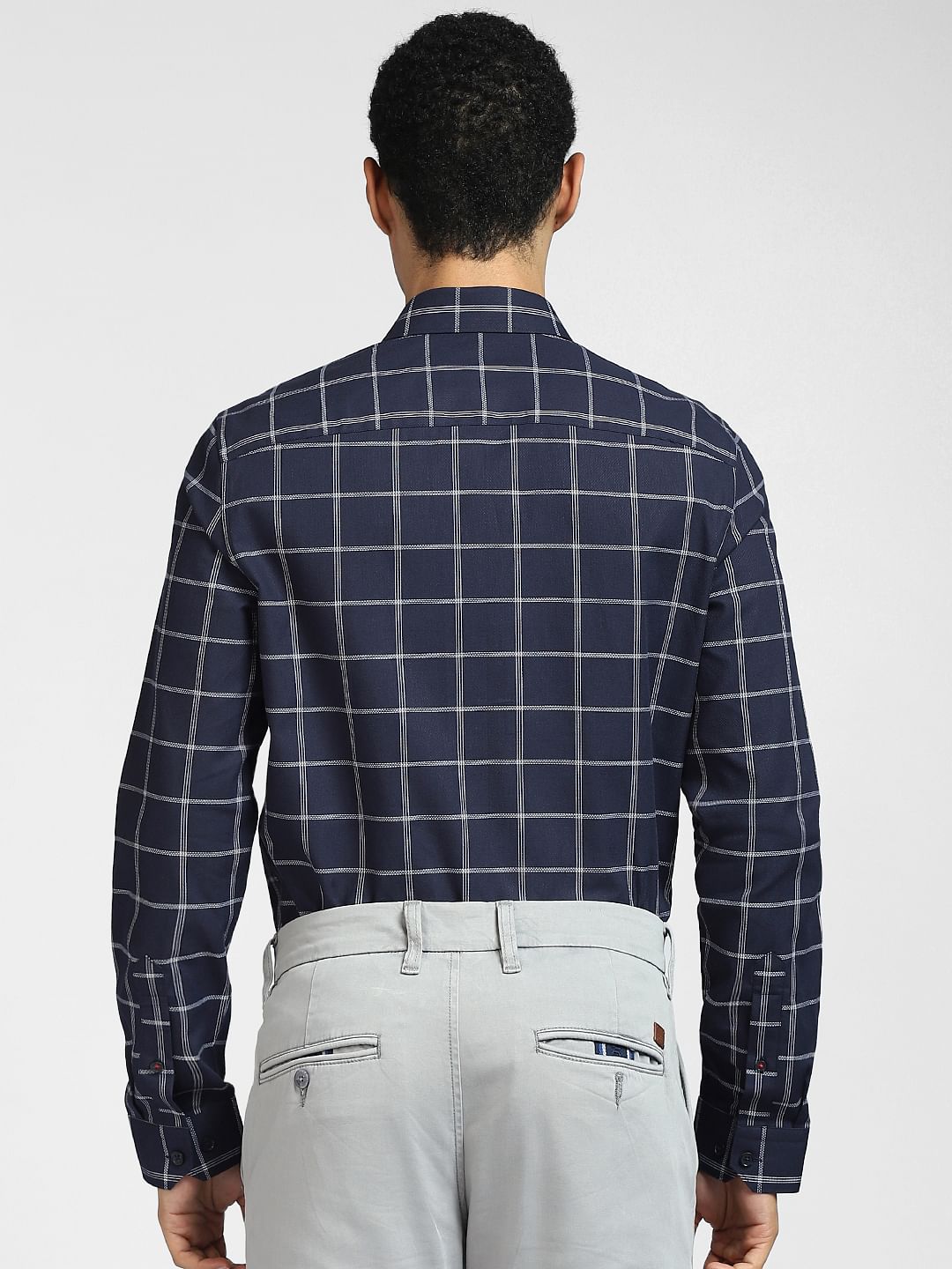 Blue Checks Full Sleeves Shirt