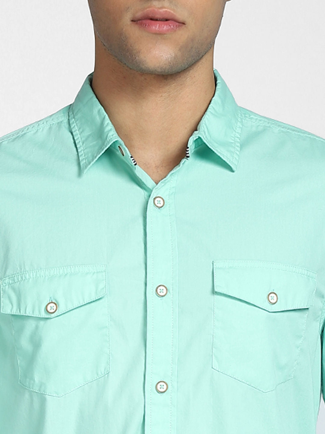 Green Full Sleeves Shirt