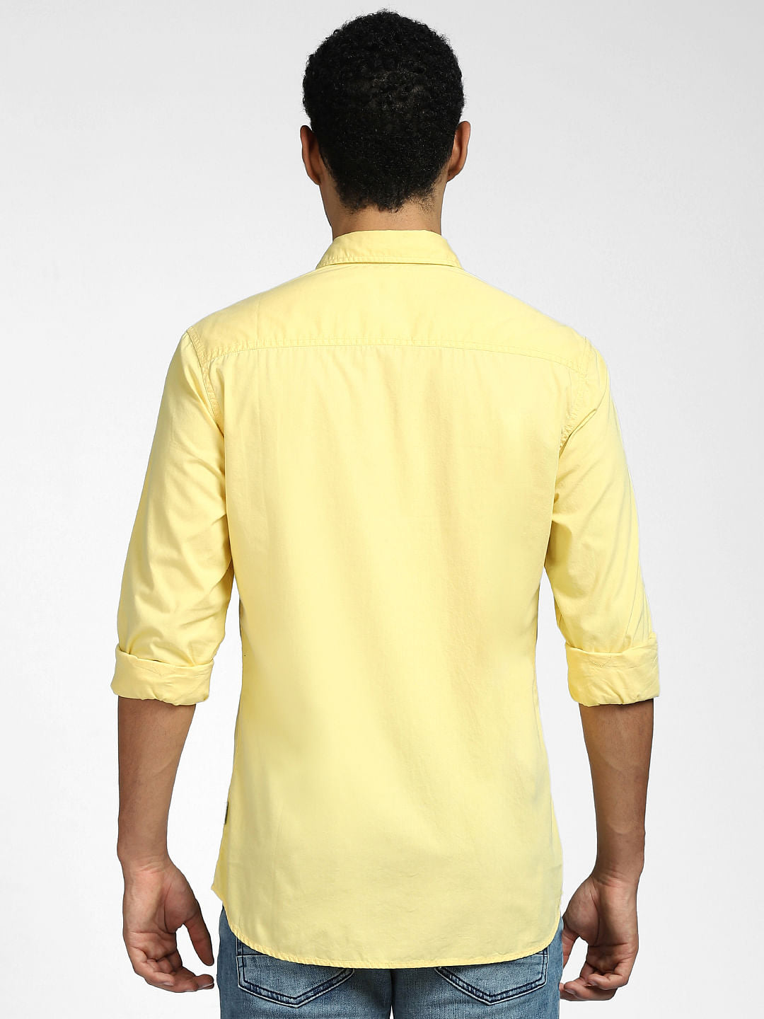 Yellow Full Sleeves Shirt