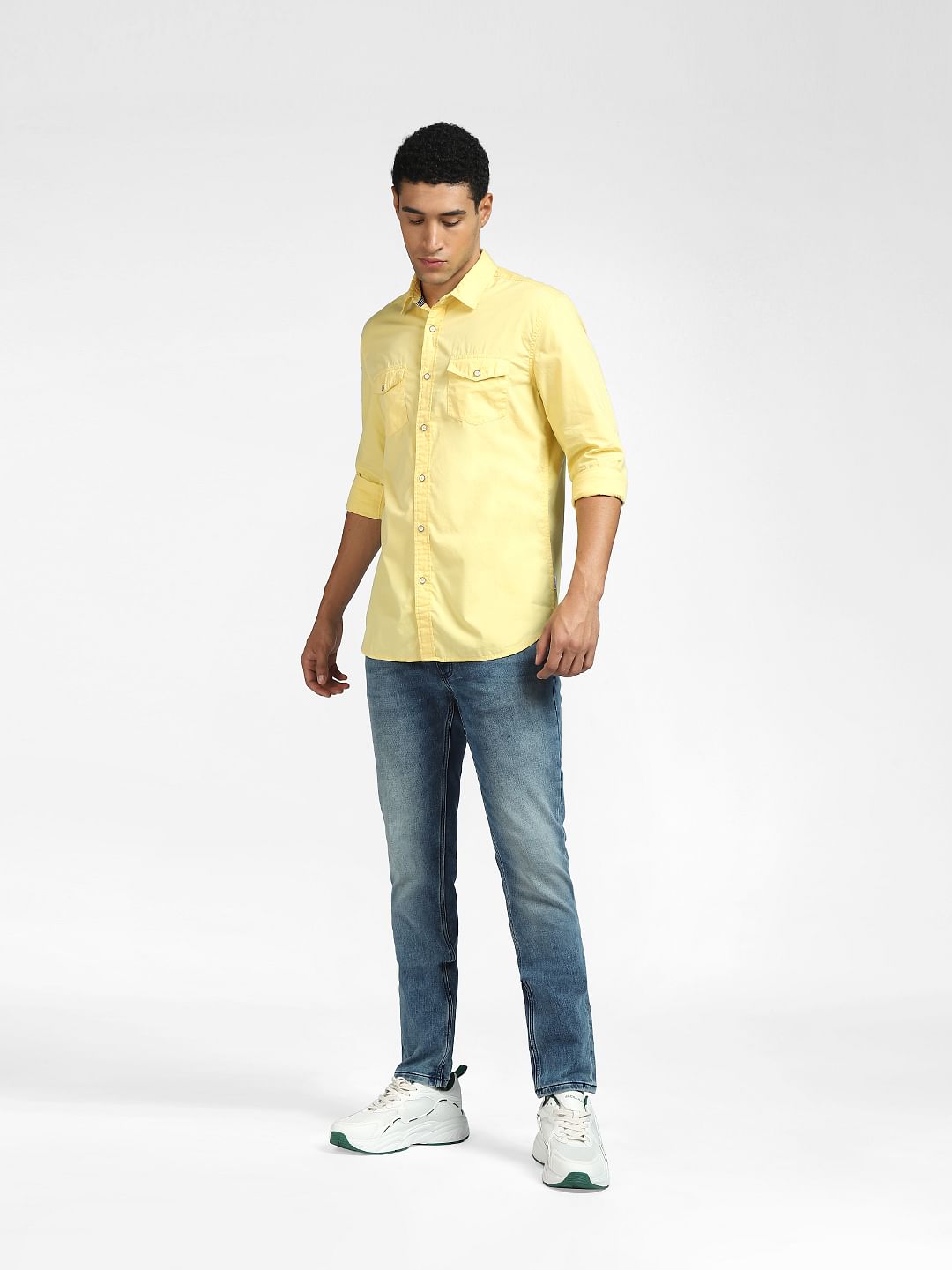 Yellow Full Sleeves Shirt