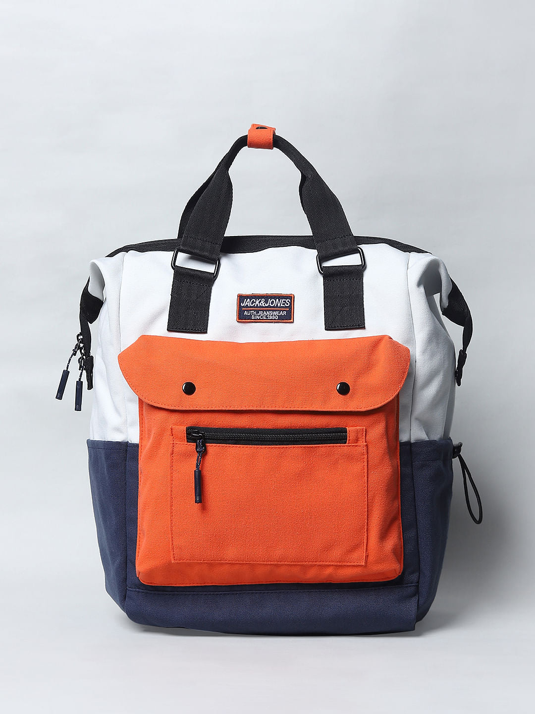 makonojackk Blue Colourblocked Backpack