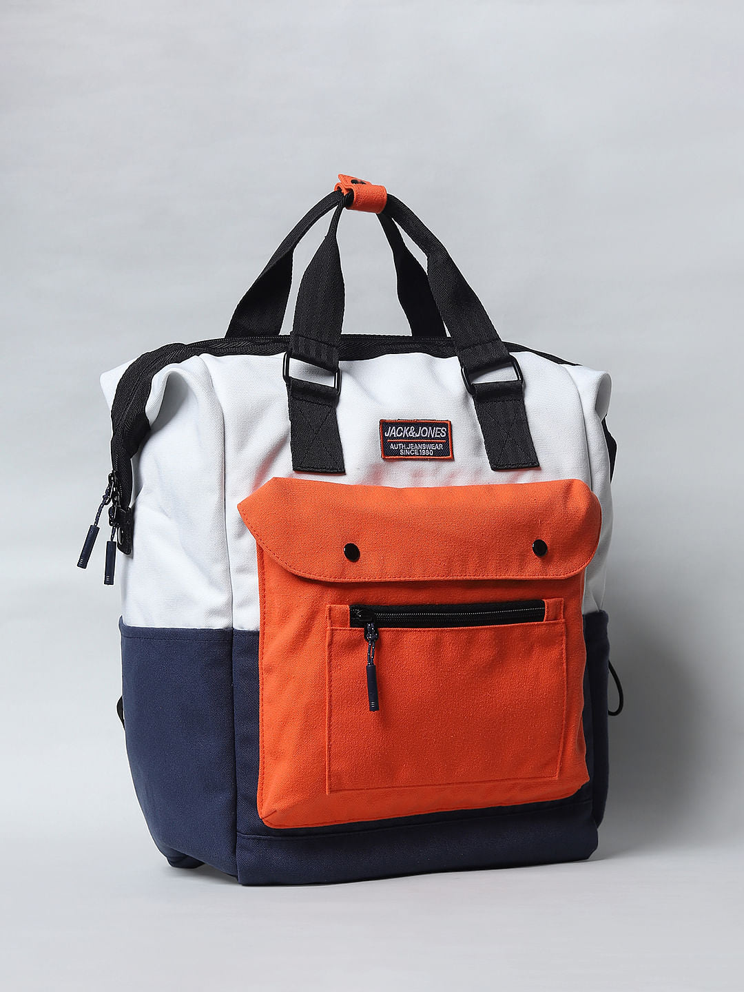 Blue Colourblocked Backpack