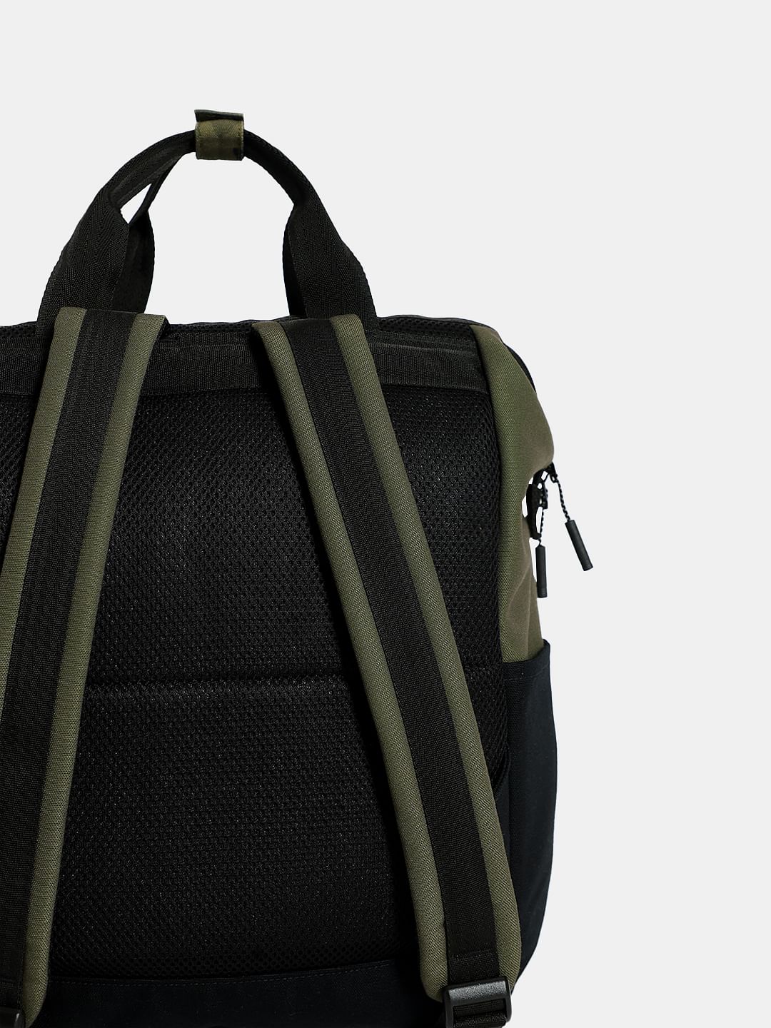 Olive Green Camo Print Backpack