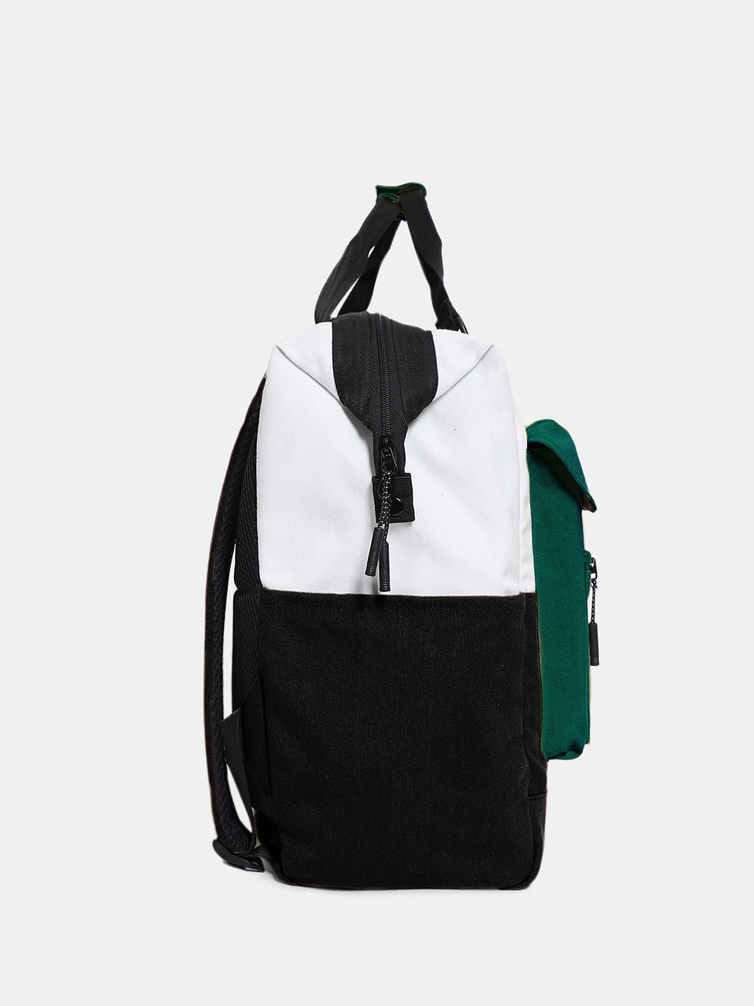 Black Colourblocked Backpack