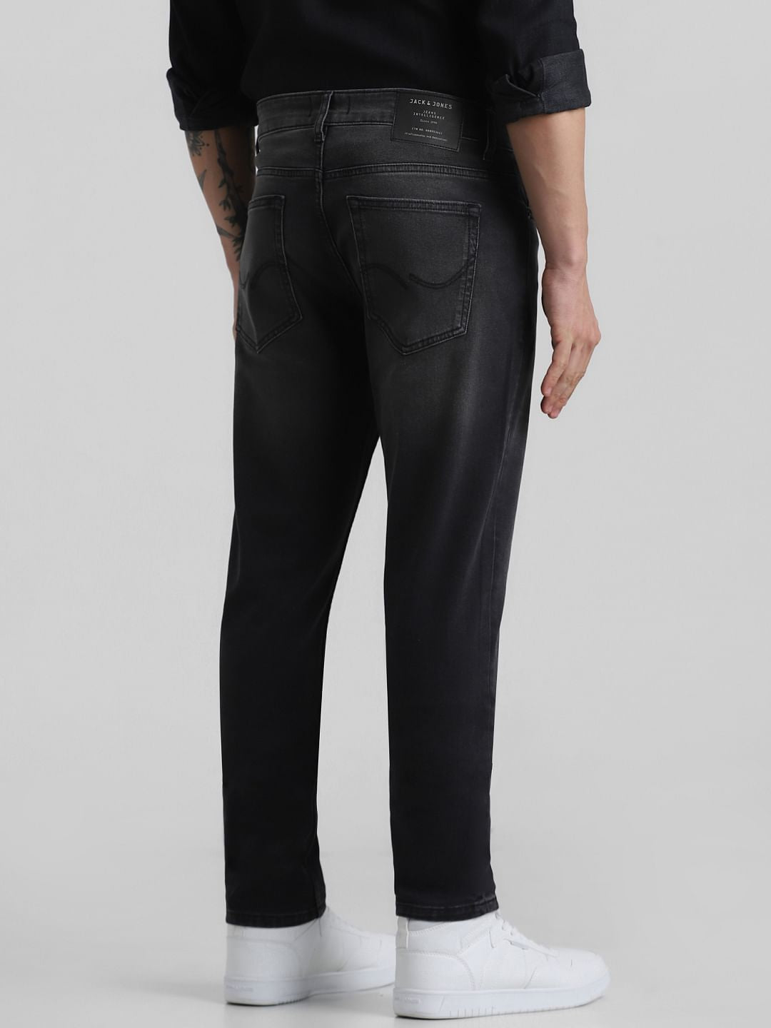 Black Low Rise 5 Pocket Slim Fit Jeans