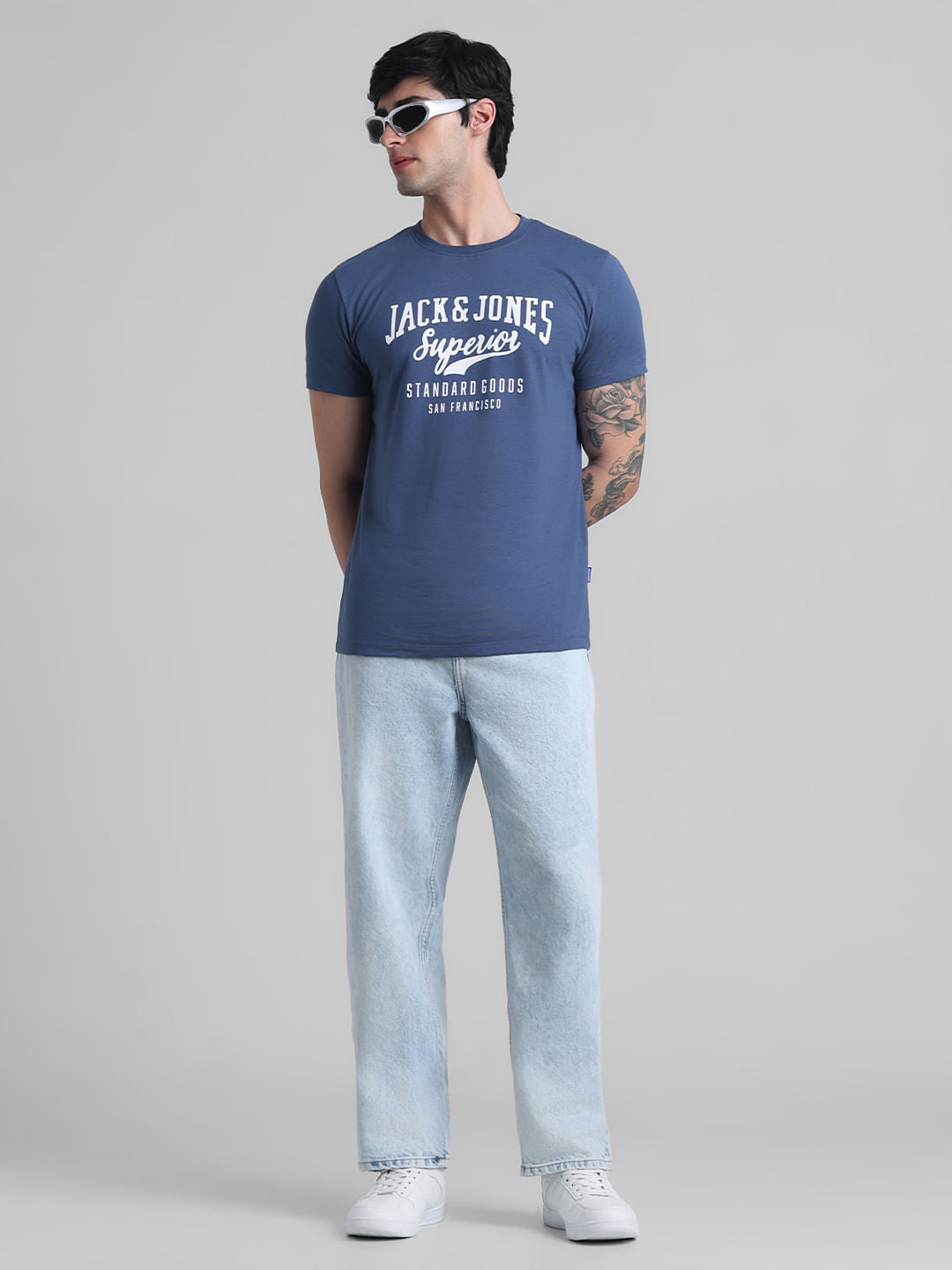 Light Blue High Rise Dario Loose Fit Jeans