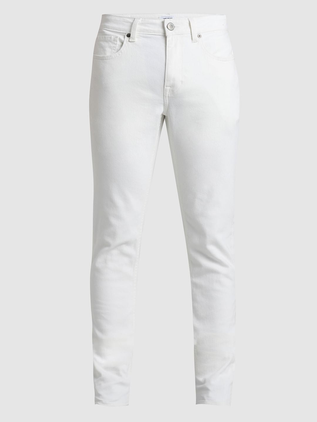 Ecru Low Rise Liam Skinny Fit Jeans