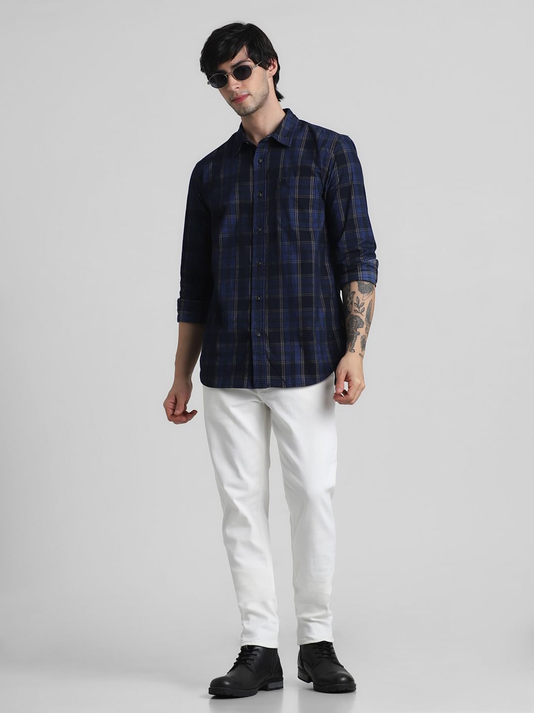 Ecru Low Rise Glenn Slim Fit Jeans