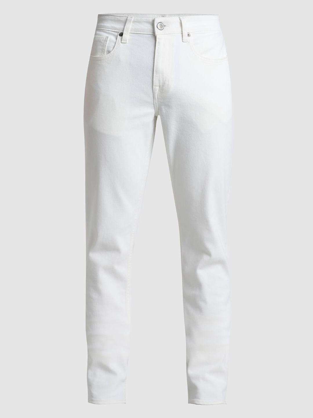 Ecru Low Rise Glenn Slim Fit Jeans
