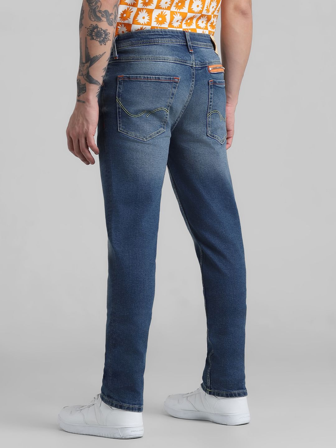 Blue Low Rise Ben Skinny Fit Jeans
