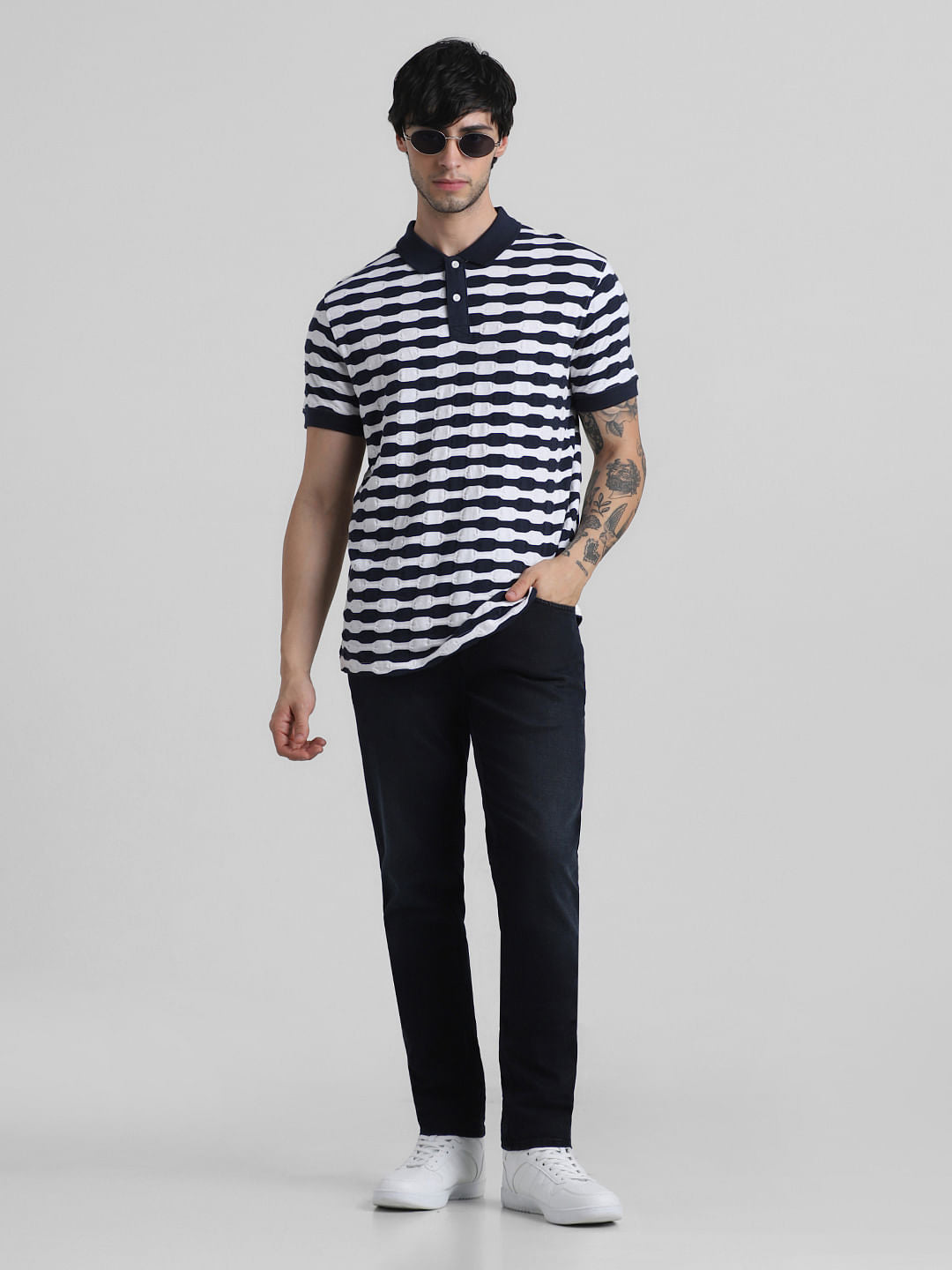 Dark Blue Low Rise Skinny Fit Jeans