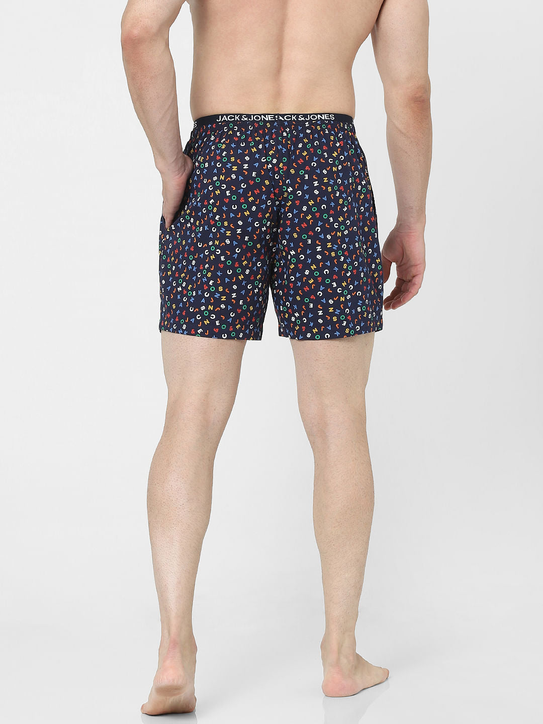Navy Blue All Over Print Boxers